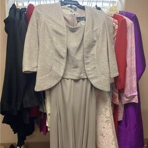 Alex Marie Silver Dress with Jacket